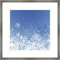 Blue Christmas Background #1 Framed Print