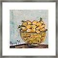 Bowl Of Lemons #1 Framed Print