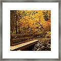 Bridge To Autumn #1 Framed Print