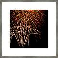 Canada Day Fireworks #1 Framed Print