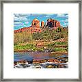 Cathedral Rock Viewed From Red Rock Crossing 1 Framed Print