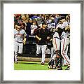 Chris Heston and Buster Posey Framed Print