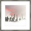 Christian Soldiers In The Sky #1 Framed Print