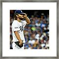 Clayton Kershaw and Jhonny Peralta Framed Print