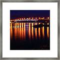 Coleman Bridge Lights #1 Framed Print