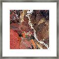 Colorful Dangerous Canyon On Kamchatka Framed Print