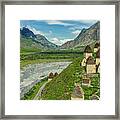 Dead Town Dargavs In North Ossetia Framed Print