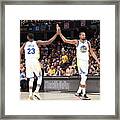 Draymond Green And Kevin Durant Framed Print