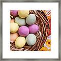 Easter Egg In Basket #1 Framed Print