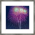 Fireworks Show From Seaworld As Seen From Ski Beach In Mission Bay #1 Framed Print