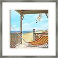 Front Porch Looking Out Towards The Ocean #1 Framed Print