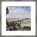 Gargoyle Of The Notre Dame Cathedral, Paris, France #1 Framed Print