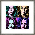 Goldie Hawn Pop Art #1 Framed Print