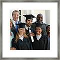 Graduates And Parents #1 Framed Print