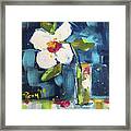 Happy Little Gardenia #1 Framed Print