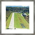 Hendersonville County Airport In North Carolina - Landing Approa #1 Framed Print