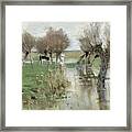 High Water In The Pasture #1 Framed Print