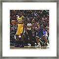 Kawhi Leonard And Lebron James #1 Framed Print