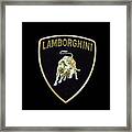 Lamborghini Emblem #1 Framed Print