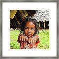 Child's Play - Wae Rebo Village. Flores, Indonesia Framed Print