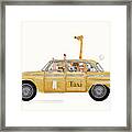Little Yellow Taxi #1 Framed Print