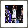 Los Angeles Lakers V Boston Celtics Framed Print
