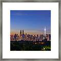 Majestic Sunrise Over Downtown Kuala Lumpur, Malaysia #1 Framed Print