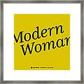 Modern Woman Black Framed Print