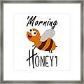 Morning Honey Bee Framed Print