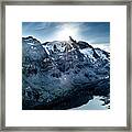 National Park Hohe Tauern With Grossglockner The Highest Mountain Peak Of Austria And The Alps Framed Print