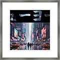 New York Japanese Characters #1 Framed Print