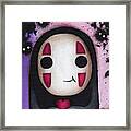 No Face  With A Heart Framed Print