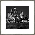 Nyc Hudson Yards Skyline Bw #1 Framed Print