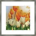 Orange Tulips #1 Framed Print