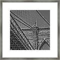 Over And Under Brooklyn Bridge  #1 Framed Print