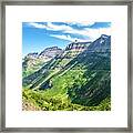 Panoramic View Of Logan Creek Valley #1 Framed Print