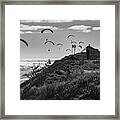 Paragliding, Wellfleet #1 Framed Print