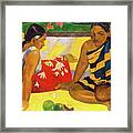 Paul Gauguin - Tahitian Women On The Beach #1 Framed Print