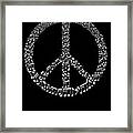 Peace Music Notes For Musicians, Music Teachers And Students #1 Framed Print