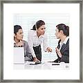 Portrait Of Young Business Women #1 Framed Print