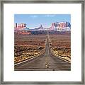 Road Lead Into Monument Valley #1 Framed Print