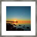Safety Harbor Pier Sunrise Framed Print