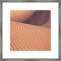 Sand Dune With Movement Framed Print