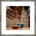 Scientist In Laboratory #1 Framed Print