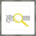 Solution Concept With Magnifying Glass #1 Framed Print