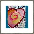 Spiral Heart #1 Framed Print