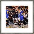 Stephen Curry And Kevin Durant #1 Framed Print