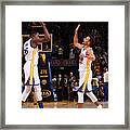 Stephen Curry And Kevin Durant Framed Print