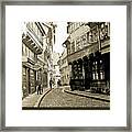 Street Scene Braunschweig Germany 1903 #2 Framed Print