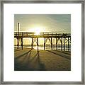 Sunrise At The Jolly Roger Pier #1 Framed Print